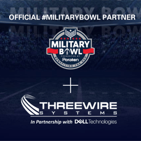 Three Wire Sponsors this year's 2022 Military Bowl